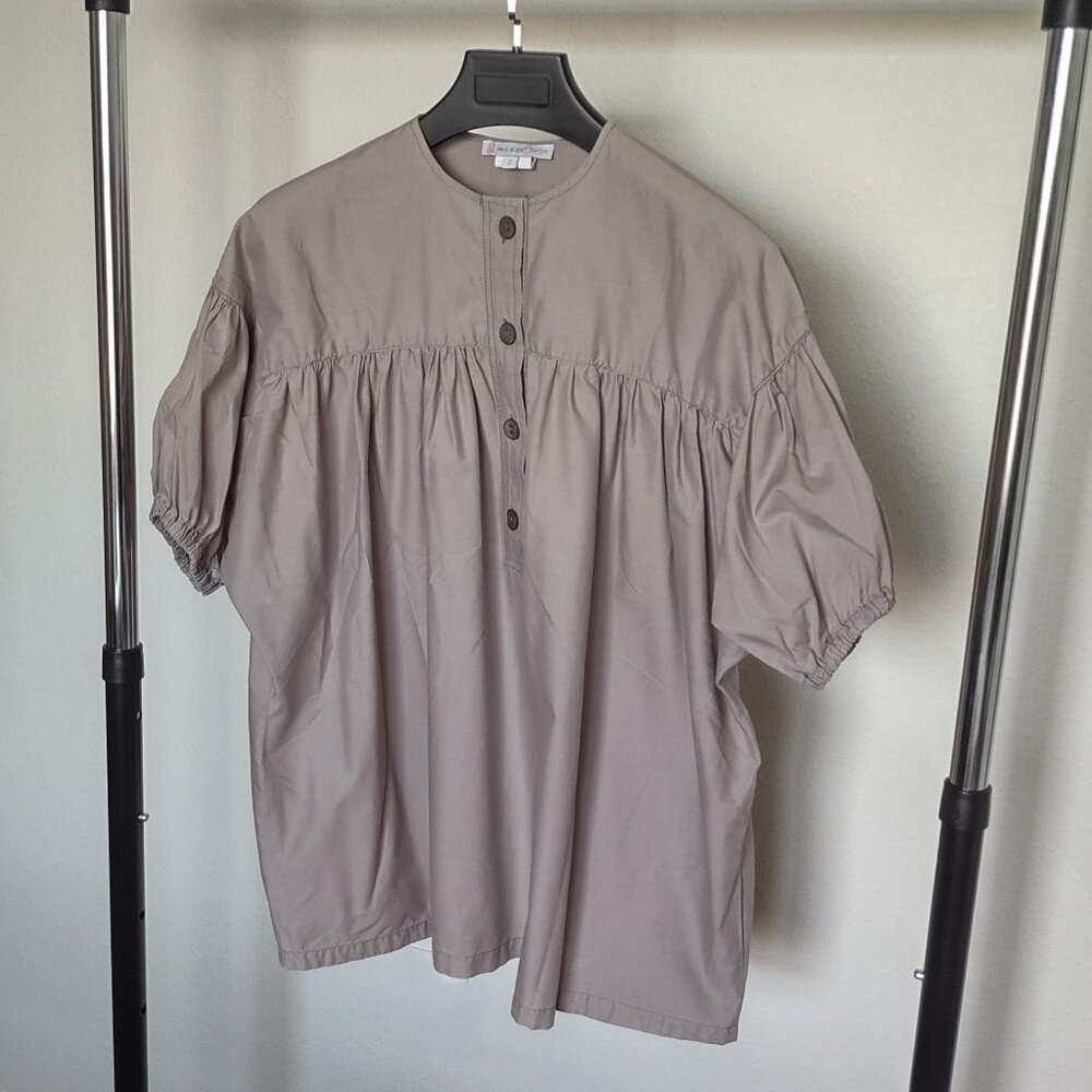 Paul & Joe Sister vintage gray blouse shirt